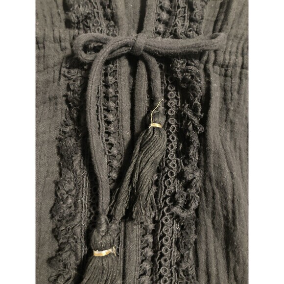 Echo Womens Black Swim Cover Up One Size Lightweight Vacation Pool Beach - Picture 2 of 7